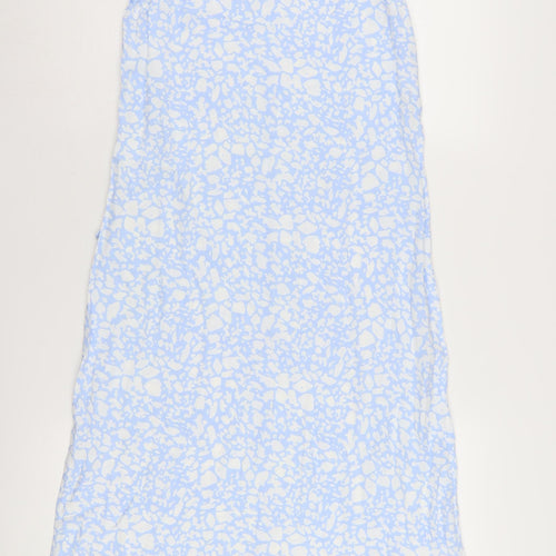 Marks and Spencer Women's Blue Slip Dress, Size 8