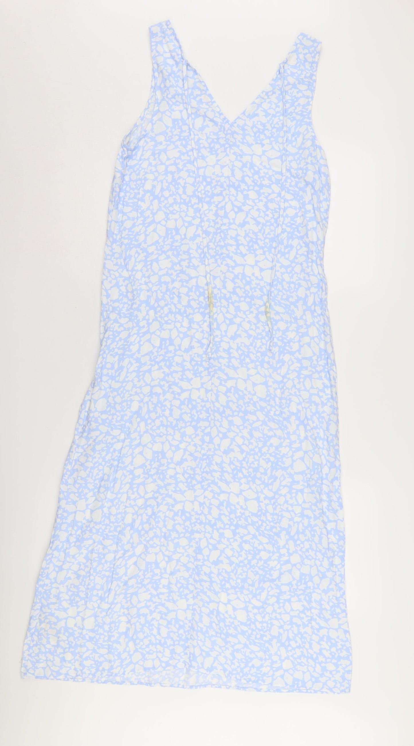 Marks and Spencer Women's Blue Slip Dress, Size 8