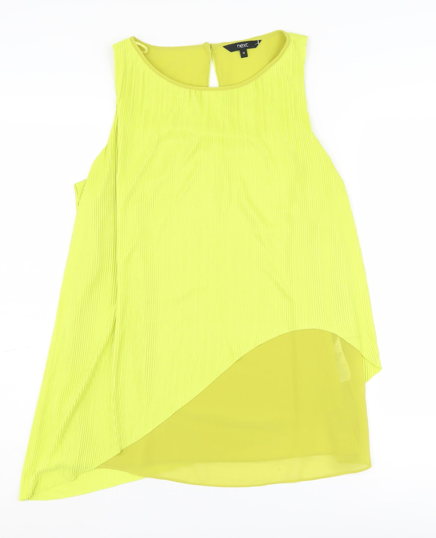 Next Women's Yellow Blouse, Size 10, Round Neck