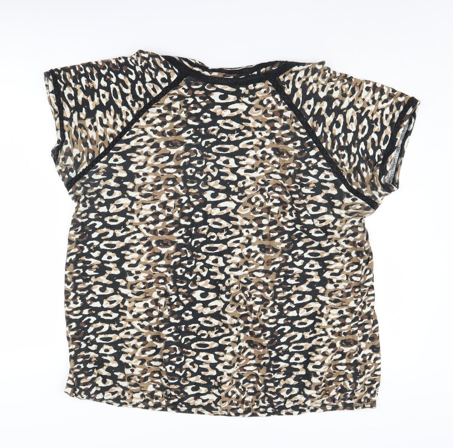 Next Women's Animal Print Cotton T-Shirt Size 22