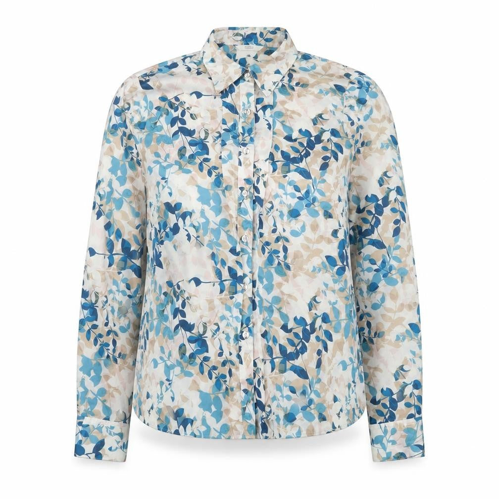 Front view of Marks & Spencer Women's Floral Button-Up UK 14