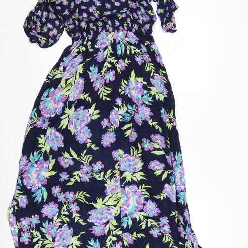 Marks and Spencer Women's Floral Midi Dress - Size 10