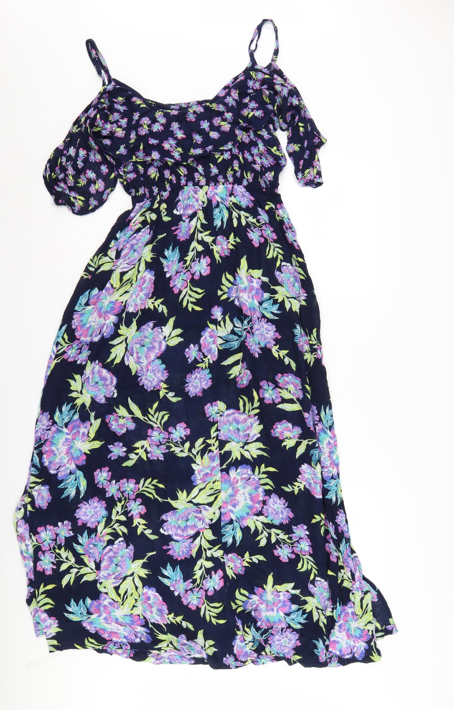Marks and Spencer Women's Floral Midi Dress - Size 10