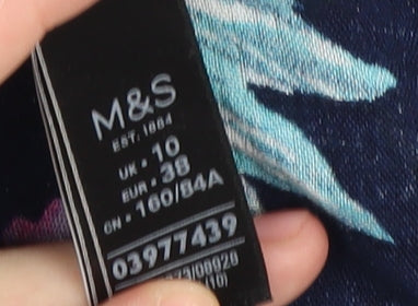 Marks and Spencer Women's Floral Midi Dress - Size 10