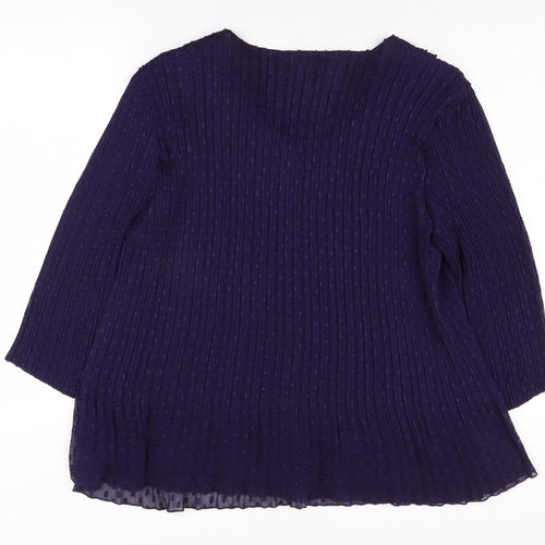 Windsmoor Women's Purple Tunic Blouse, Regular Fit, L