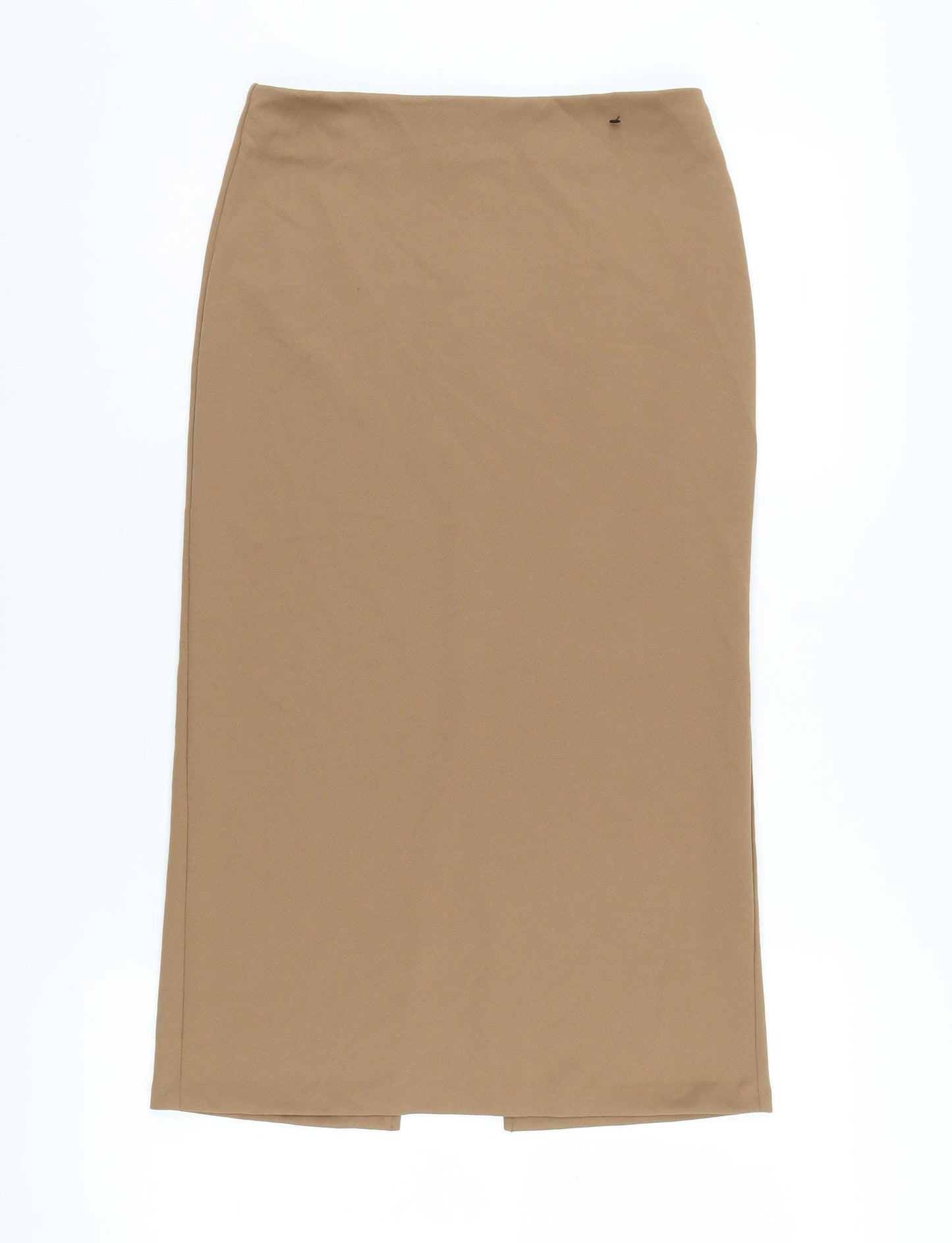 Zara Women's Beige Midi Pencil Skirt Size S