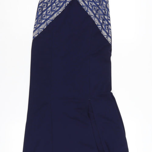 Lipsy London Women's Blue Bodycon Dress Size 10