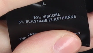 Jaeger Women's Black Basic Top L, 3/4 Sleeve