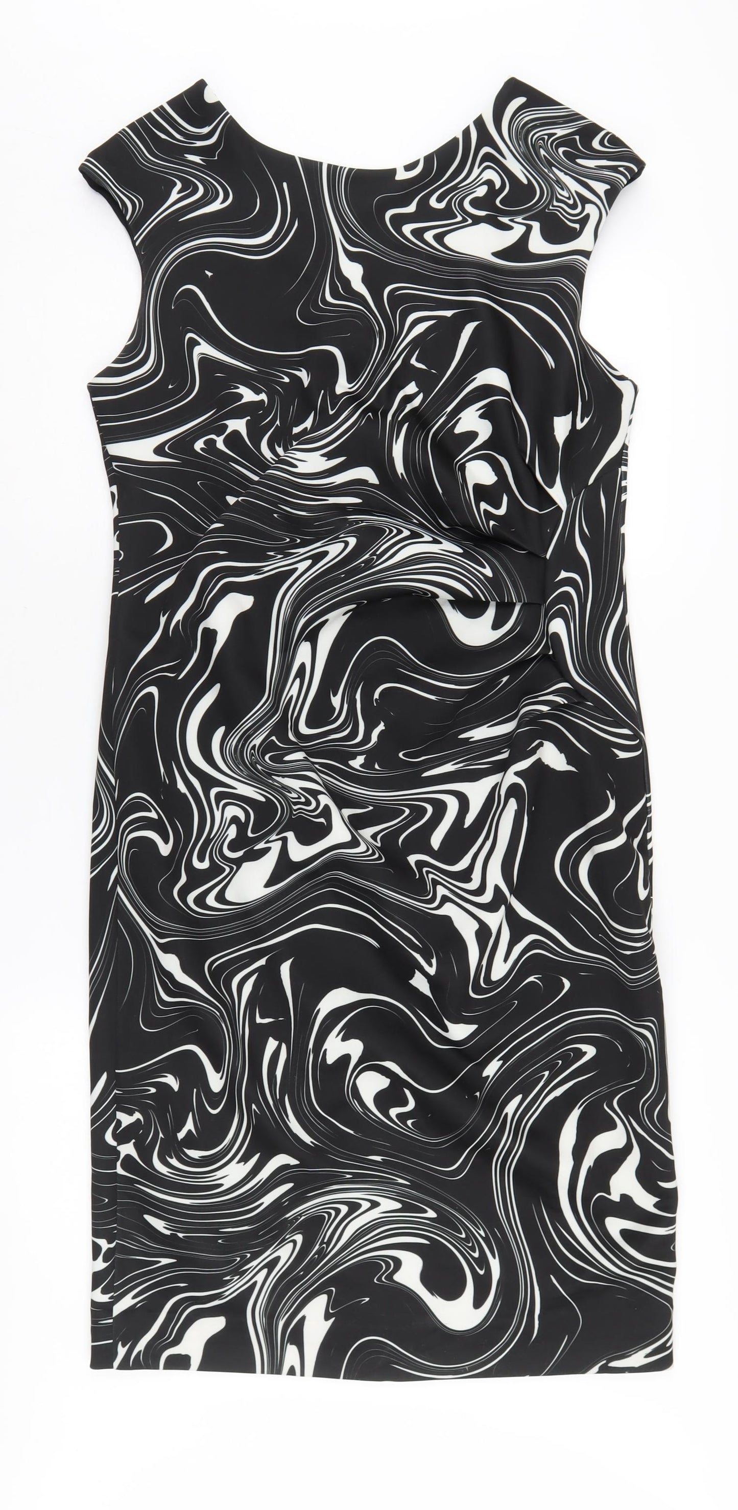 Roman Women's Black Knee Length Sheath Dress Size 14