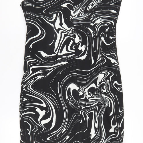 Roman Women's Black Knee Length Sheath Dress Size 14