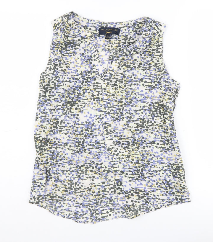 Paul Costelloe Women's Multicoloured Linen Blouse