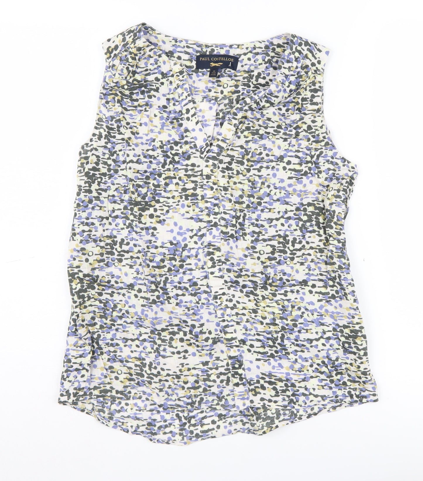 Paul Costelloe Women's Multicoloured Linen Blouse
