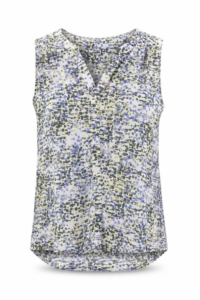 Front view of Paul Costelloe Women's Multicoloured Linen Blouse