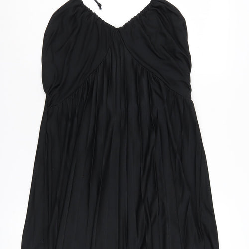 ASOS Black Women's Halter Slip Dress, Size 18