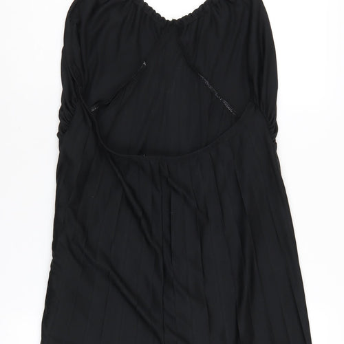 ASOS Black Women's Halter Slip Dress, Size 18