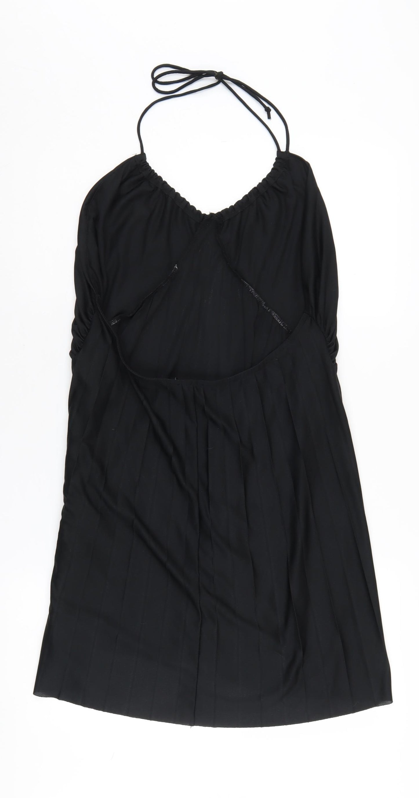 ASOS Black Women's Halter Slip Dress, Size 18