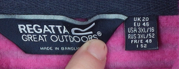 Regatta Women's Pink High Neck Pullover Sweatshirt - Size 20