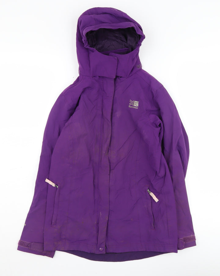 Karrimor Unisex Kids Purple Waterproof Parka Coat 11-12 Years
