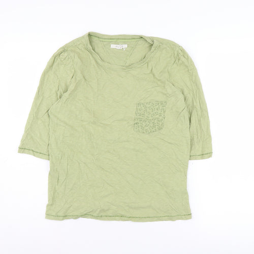 White Stuff Women's Green Basic T-Shirt Size 12
