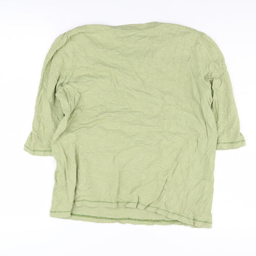 White Stuff Women's Green Basic T-Shirt Size 12