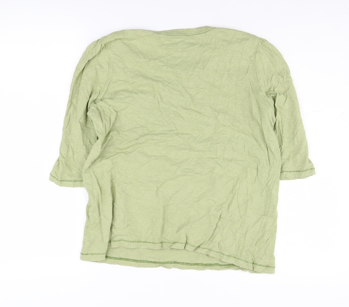 White Stuff Women's Green Basic T-Shirt Size 12