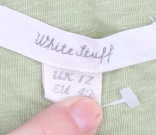 White Stuff Women's Green Basic T-Shirt Size 12