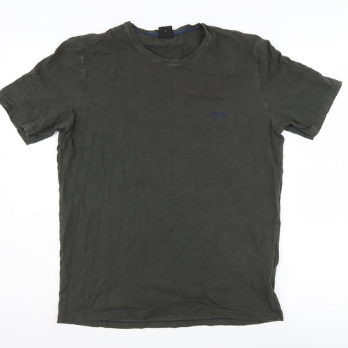 HUGO BOSS Men's Green M Crew Neck T-Shirt