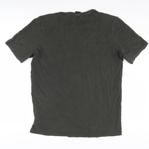 HUGO BOSS Men's Green M Crew Neck T-Shirt
