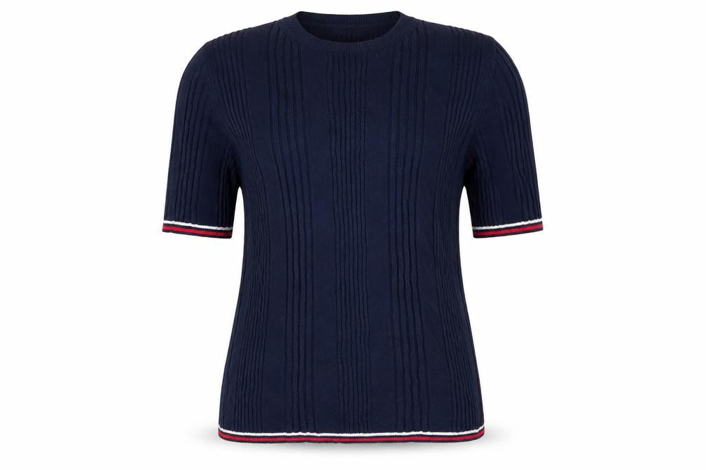 Front view of Marks & Spencer Women's Blue Jumper, size 12, Casual