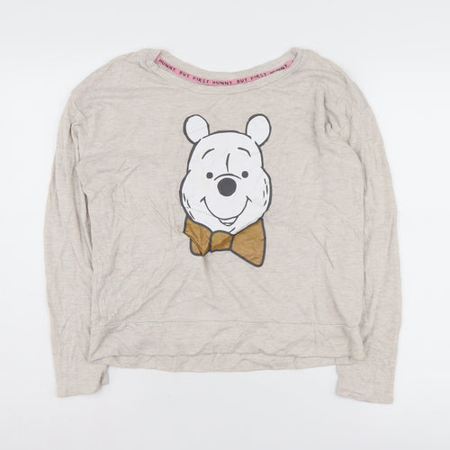 Disney Teens Beige Winnie the Pooh Pullover M Casual