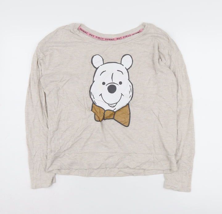 Disney Teens Beige Winnie the Pooh Pullover M Casual