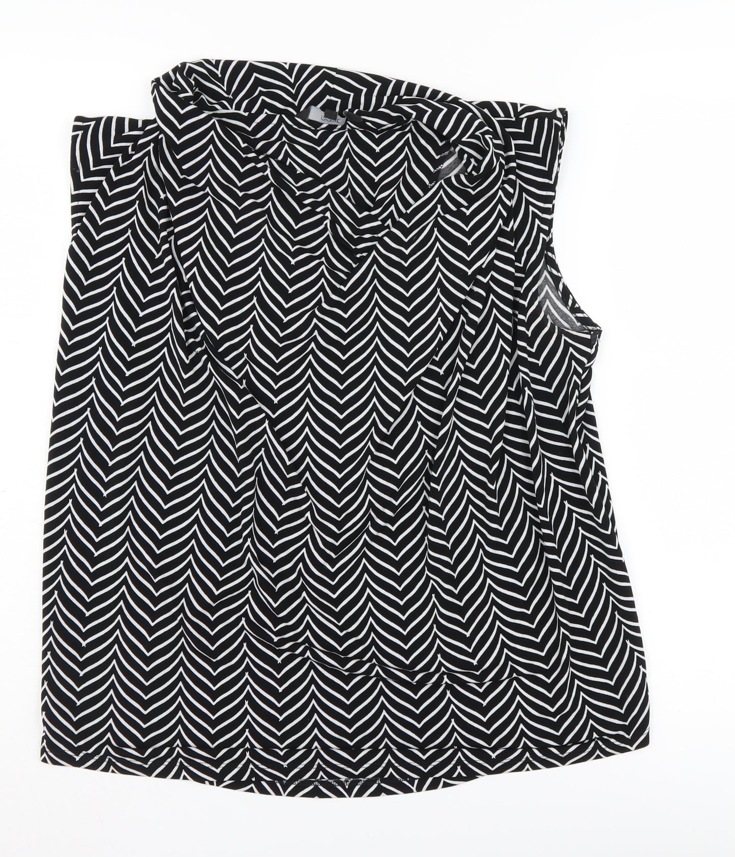 Next Women's Black Sleeveless Cowl Neck Blouse