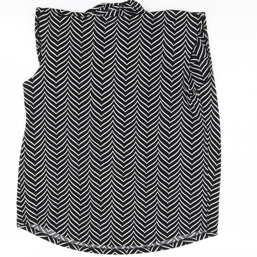 Next Women's Black Sleeveless Cowl Neck Blouse