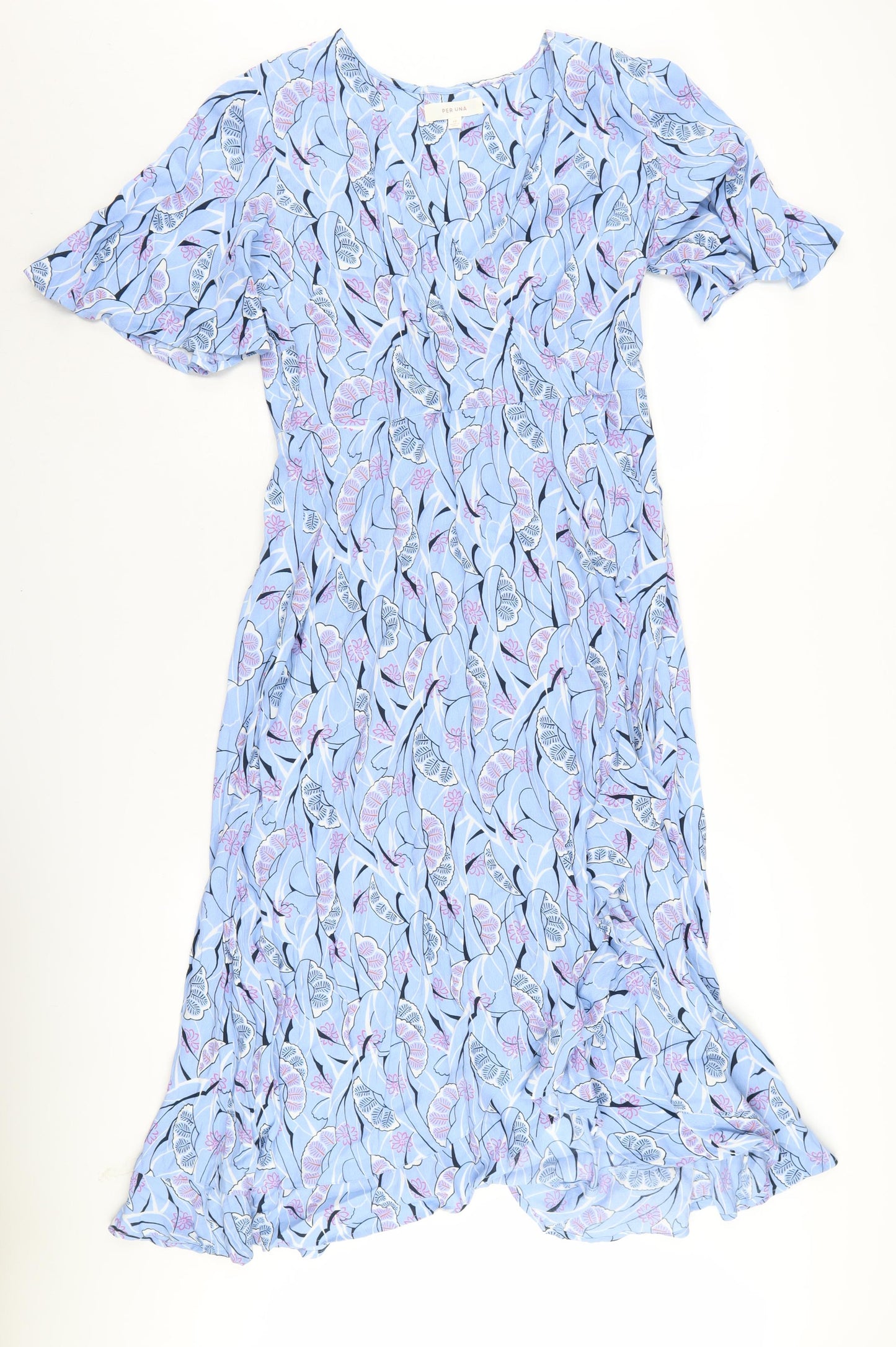 Marks and Spencer Women's Bohemian Midi Dress - Size 10