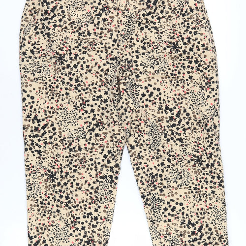 Marks and Spencer Women's Beige Cropped Trousers, Size 14