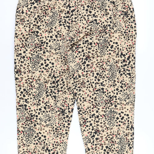 Marks and Spencer Women's Beige Cropped Trousers, Size 14
