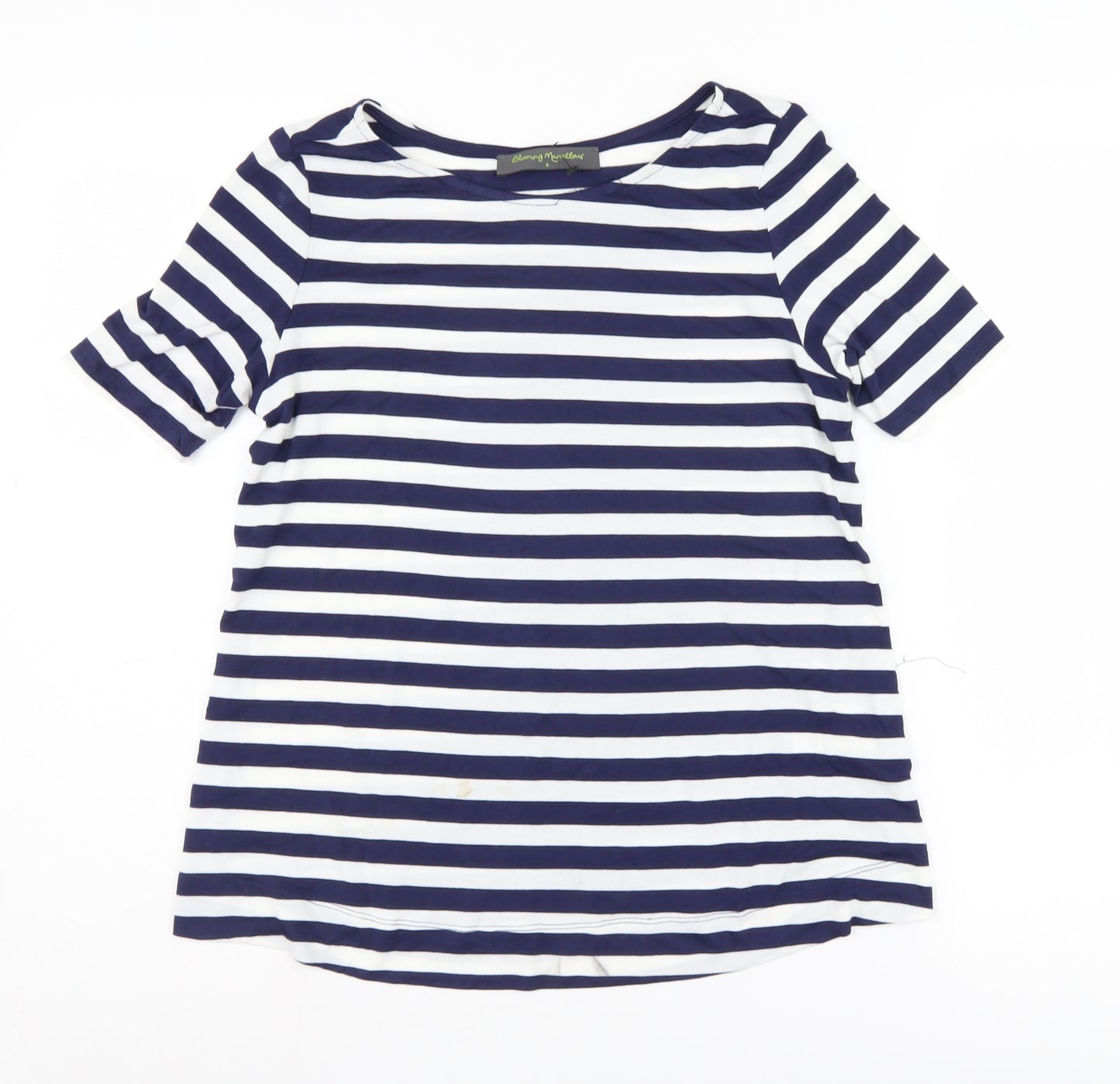 Blooming Marvellous Women’s Blue Striped T-Shirt, Size 8