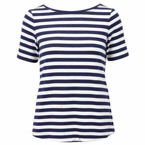 Blooming Marvellous Women’s Blue Striped T-Shirt, Size 8