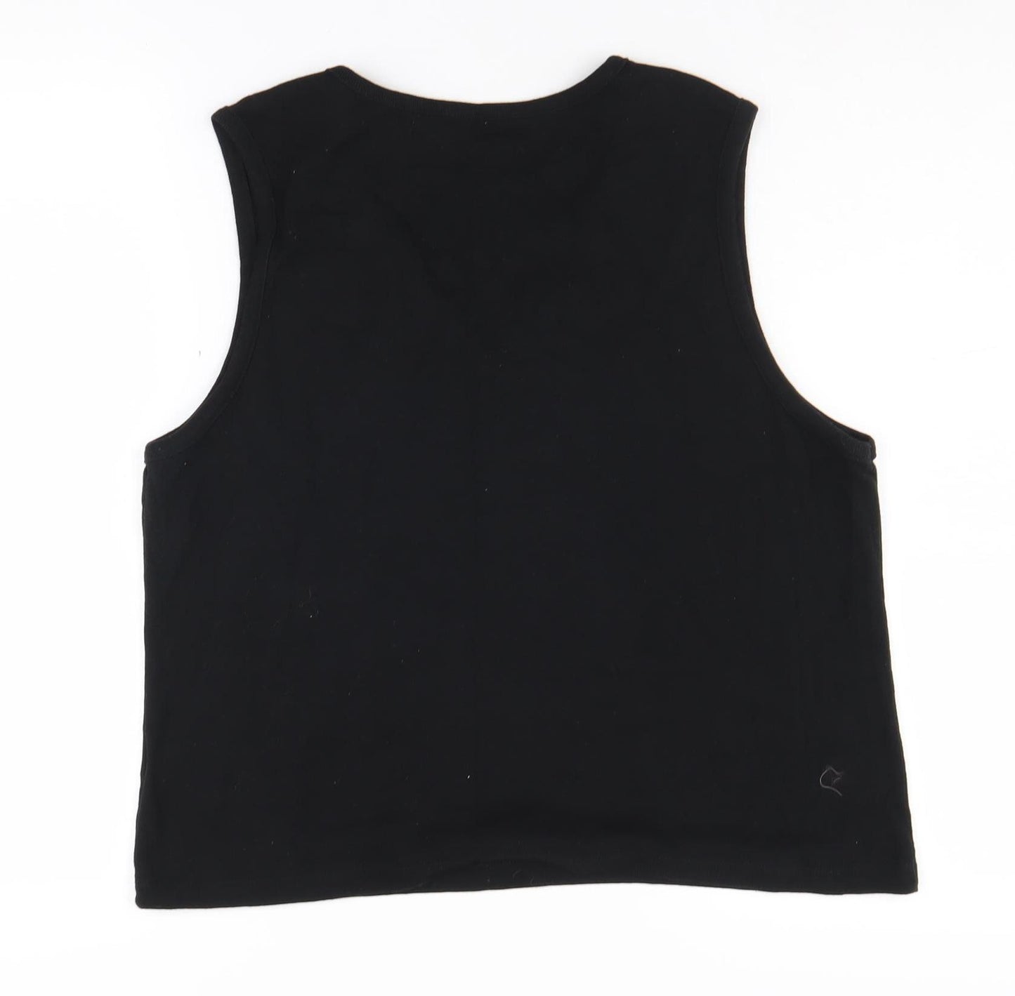 Dorothy Perkins Women's Black V-Neck Tank, Size 22