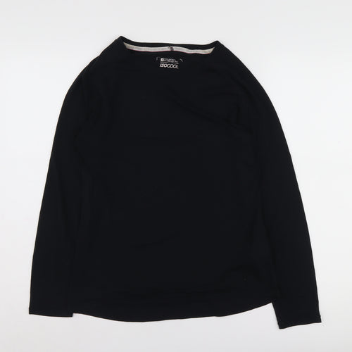 Mountain Warehouse Women's Black Long Sleeve T-Shirt Size 12
