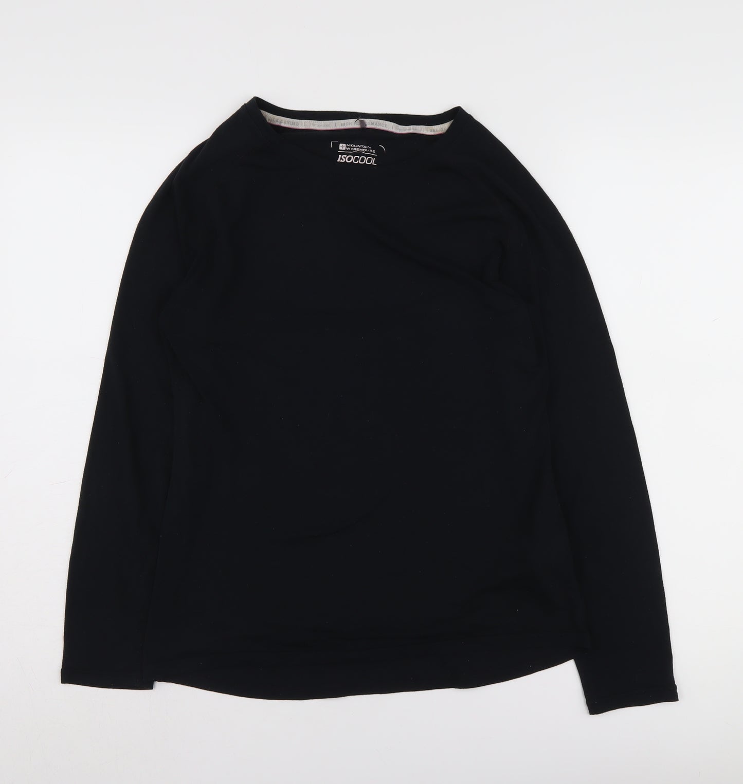 Mountain Warehouse Women's Black Long Sleeve T-Shirt Size 12