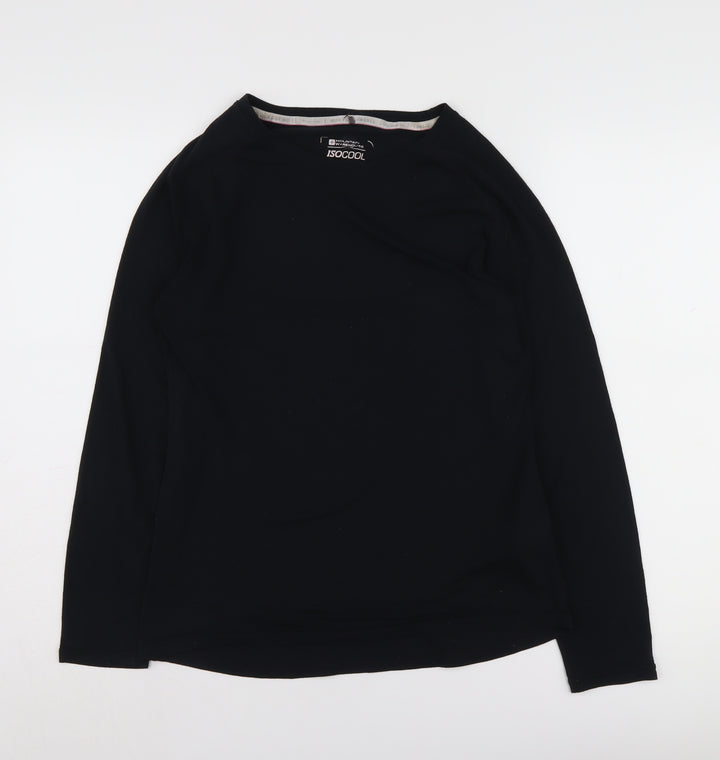 Mountain Warehouse Women's Black Long Sleeve T-Shirt Size 12