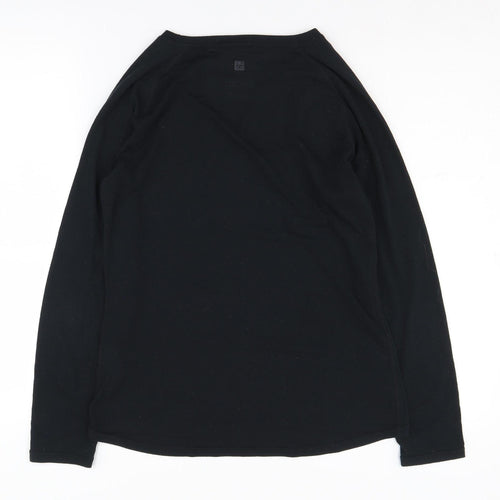 Mountain Warehouse Women's Black Long Sleeve T-Shirt Size 12