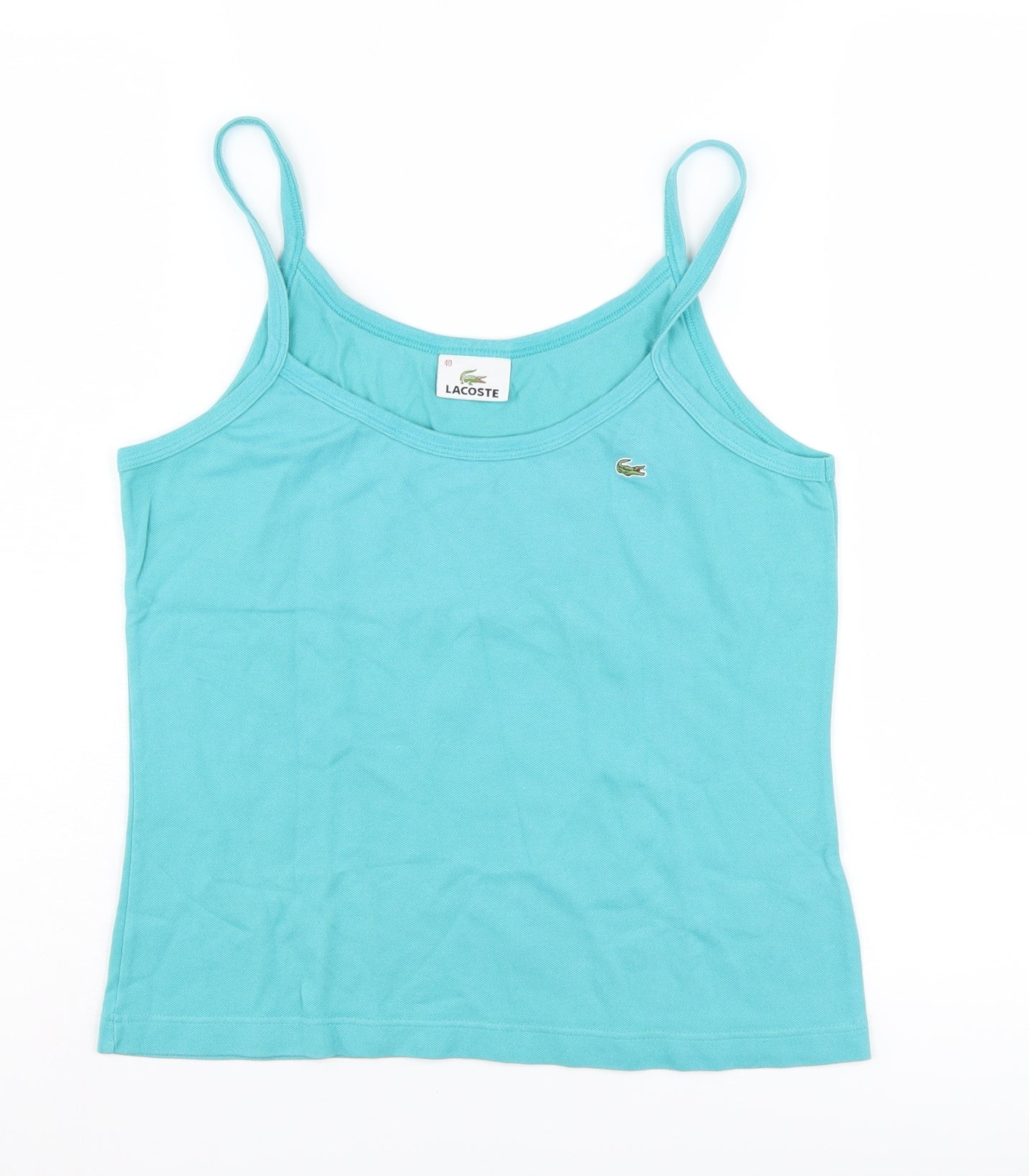 Lacoste Women's Blue Camisole Tank, Size 12, Casual Summer