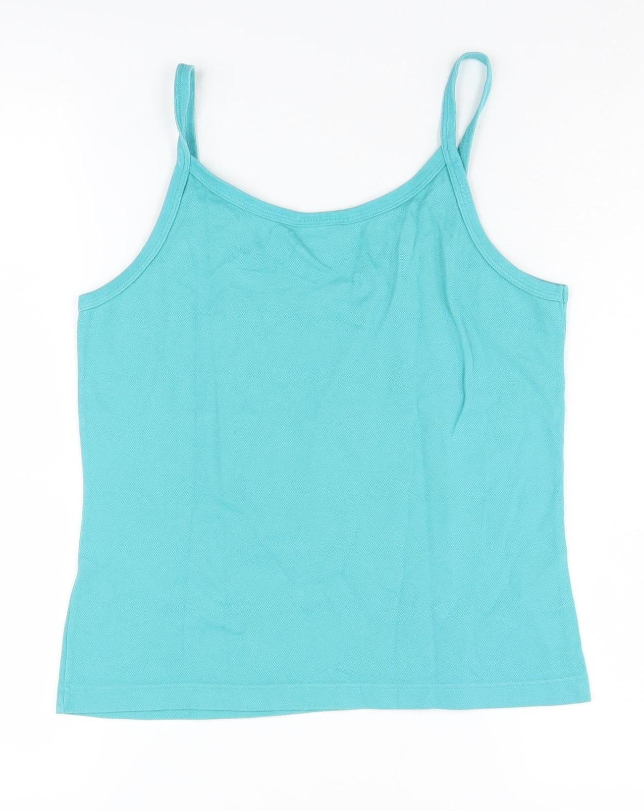 Lacoste Women's Blue Camisole Tank, Size 12, Casual Summer