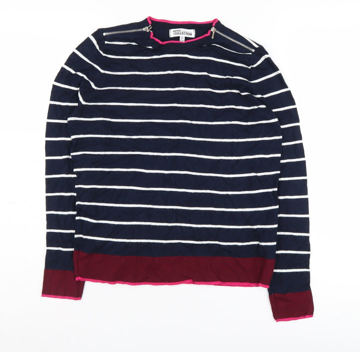 Debenhams Women's Blue Striped Petite Jumper