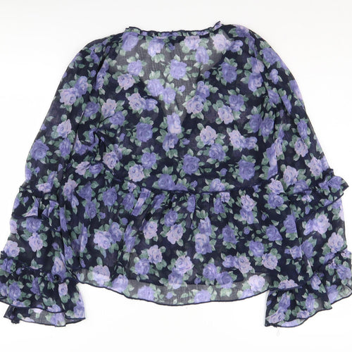 American Eagle Women’s Floral Blouse, Multicoloured, Size S