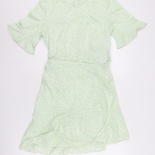 Vero Moda Women's Green Floral A-Line Dress - S