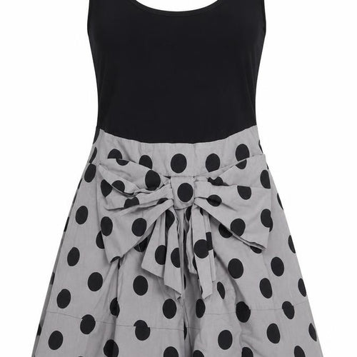 Next Women's Black Polka Dot Fit & Flare Dress, Size 14