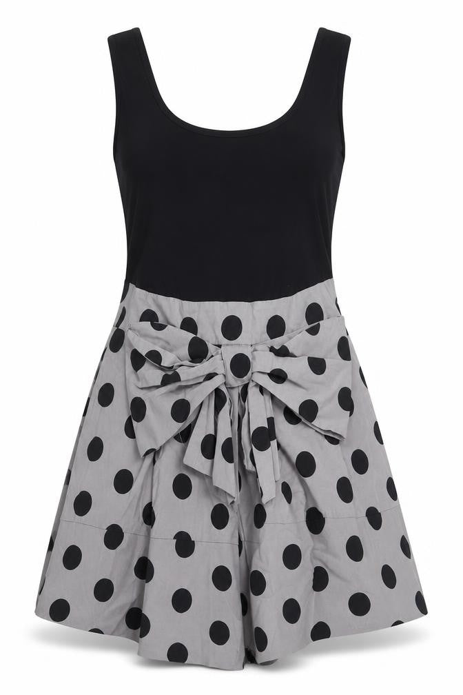 Next Women's Black Polka Dot Fit & Flare Dress, Size 14